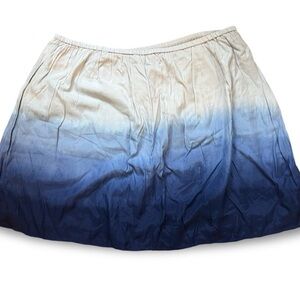 GAP XL Summery Skirt ombré blue gathered elasticize short skirt